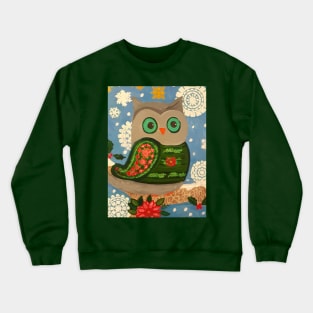 Peppino the Chritmas Owl Crewneck Sweatshirt